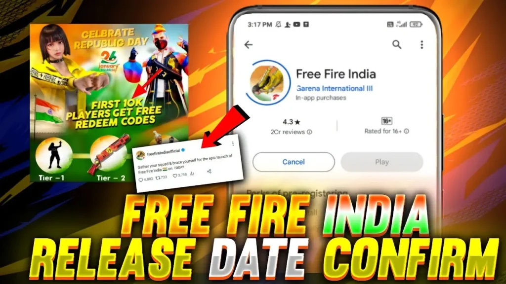 Free Fire India Launch Date 2024 Confirm